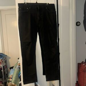 LEVIS WOMEN BOOTLEG STRAIGHT LEG DENIM JEANS BLACK WOMEN 3